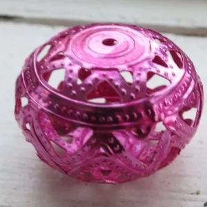 Filigree Boll - Rodnad Metallic 26x19mm