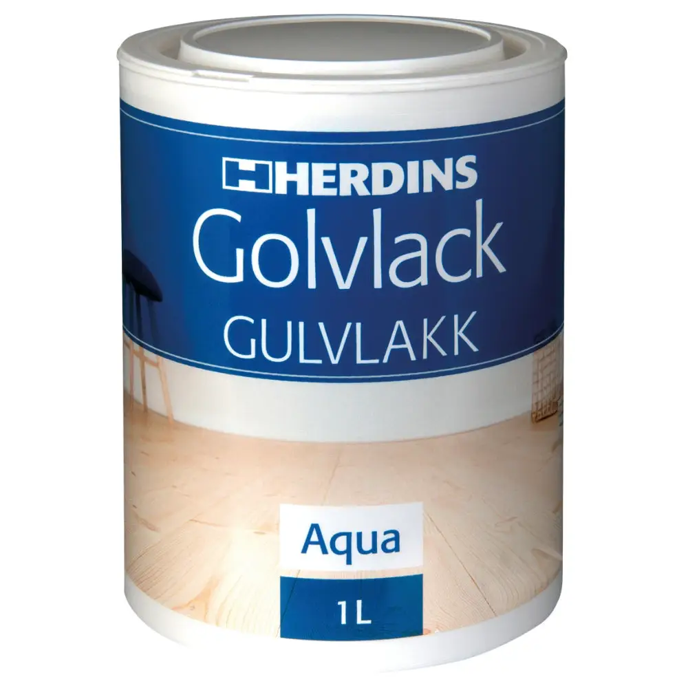 Herdins Golvlack Halvblank 1l - | CleanNest