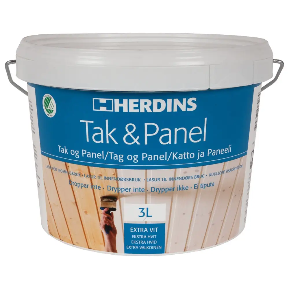 Herdins Tak- & Panelvitt Extra Snö 3l | CleanNest