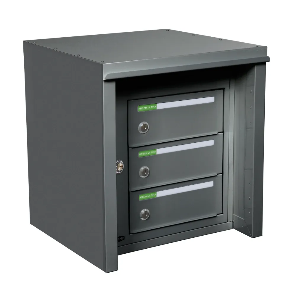 Fastighetsbox RENZ Traditional Utomhus 1x3 fack