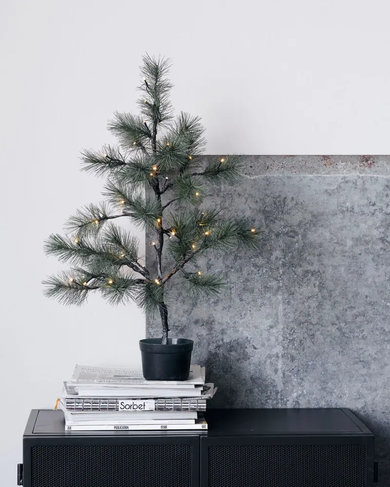 Julgran med LED-ljus 75cm