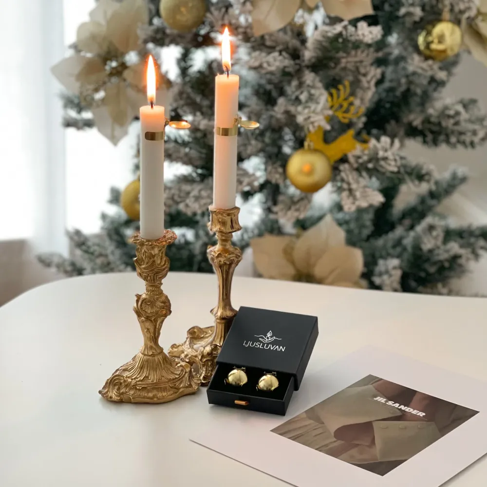 Ljusluvan guld - Automatisk ljussläckare set om fyra