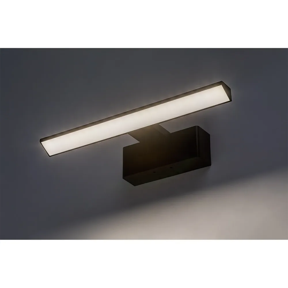 Rabalux badrumslampa, effekt 6W, naturvit 4000K, IP44. ebenholts, Loric