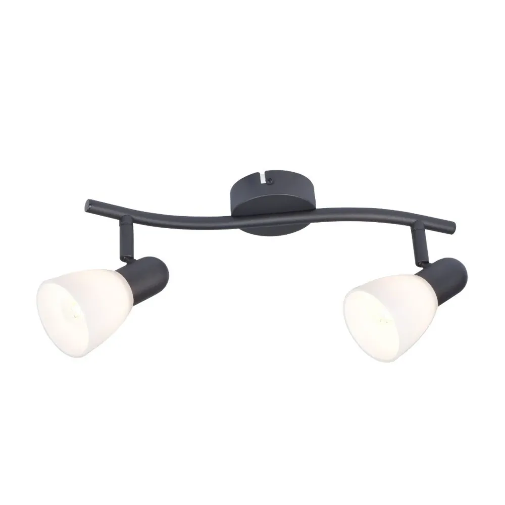 Rabalux taklampa, spot, 2x E14 glödtråd, IP20, midnight, Soma