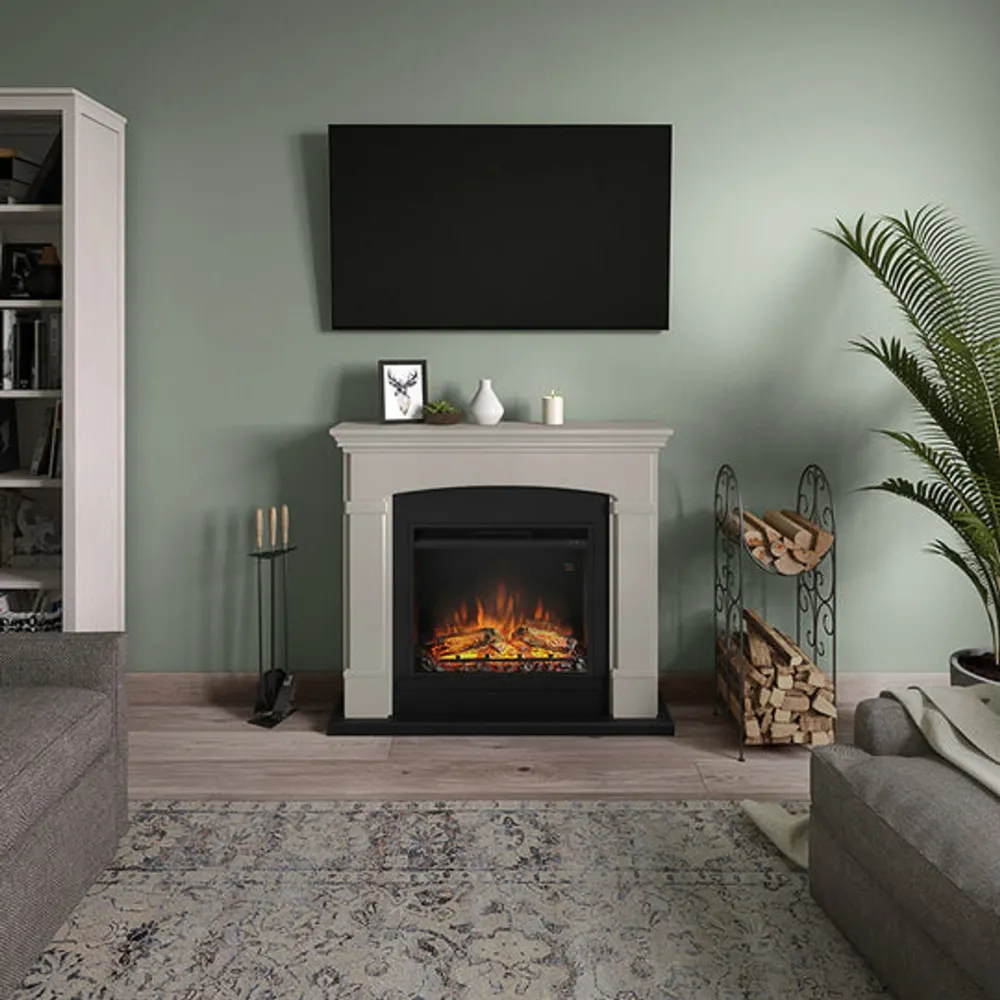 Vädersäker Elkamin TAGU Helmi Electric med PowerFlame