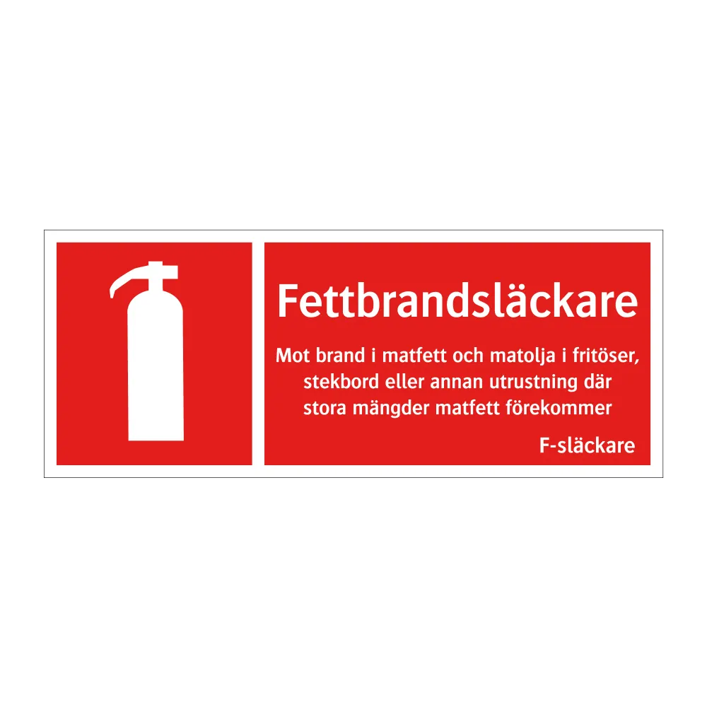 Fettbrandsläckare 250x100mm