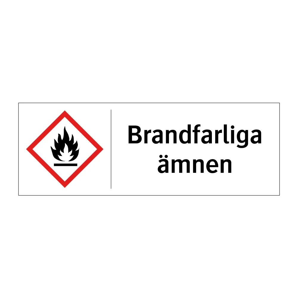 Brandfarliga ämnen Mounting Bracket 297x105mm
