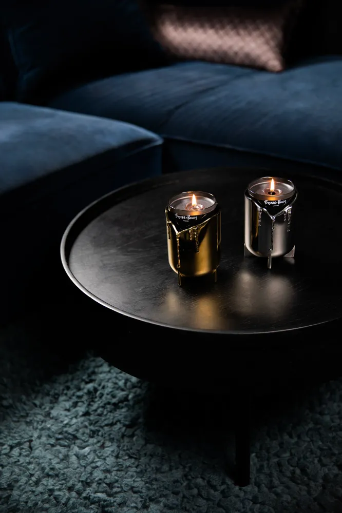 Doftljus och ljusstake, warm alloy • Buster + Punch