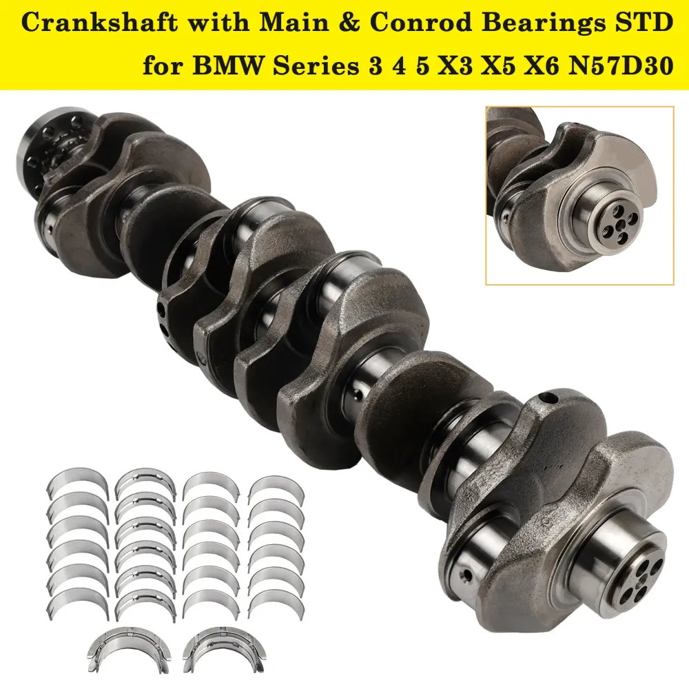 04.2014-03.2018 BMW X4 (F26) N57 D30 MOTORER Vevaxel med Main & Vemstångslager STD 11217799970 11217809375