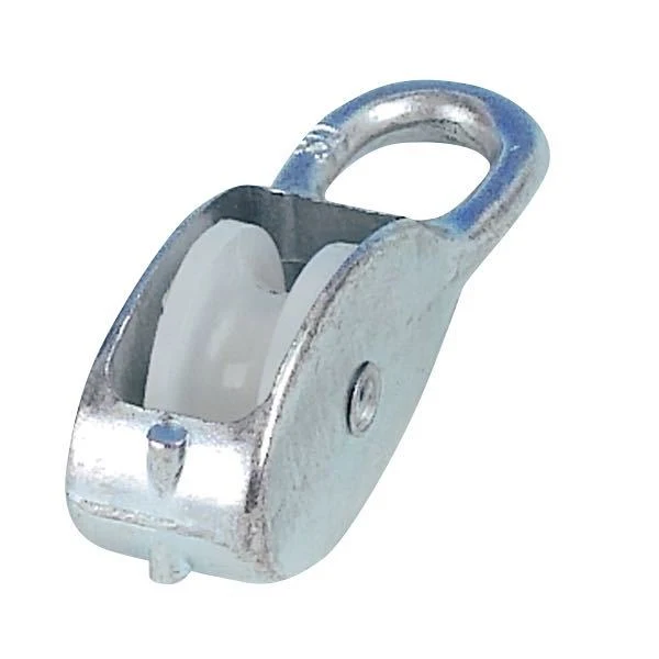 1852 Aluminiumblock enkelt 30 mm för 8 mm lina