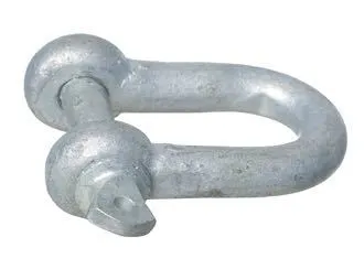 1852 Schackel med vingskruv galv. 12mm