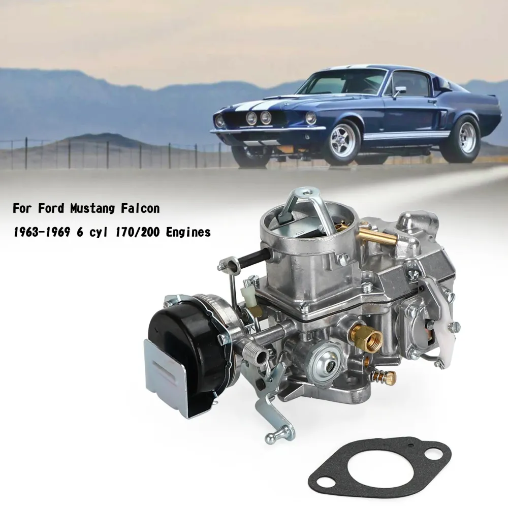 1963-1969 Ford Mustang Falcon 6 Cyl 170/200 motorer Autolite 1100 förgasare