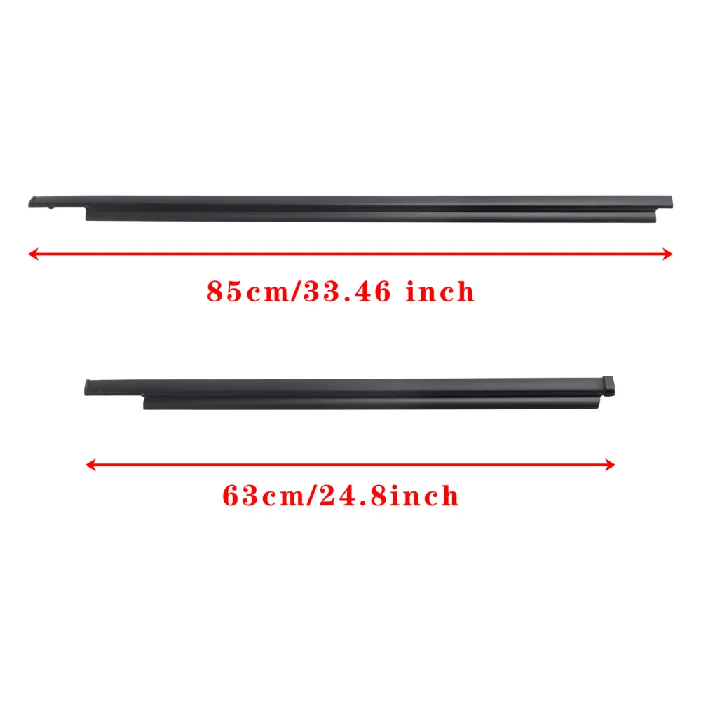 1996-2001 Toyota 4Runner 4st Dörrglasbälte yttre gjutning Weatherstrip