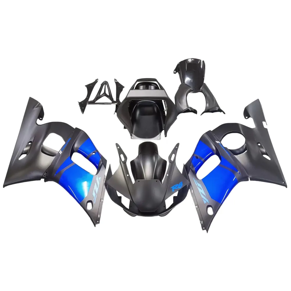 1998-2002 YAMAHA YZF 600 R6 Injektionsmässa kit Kroppsarbete Plastic ABS #28