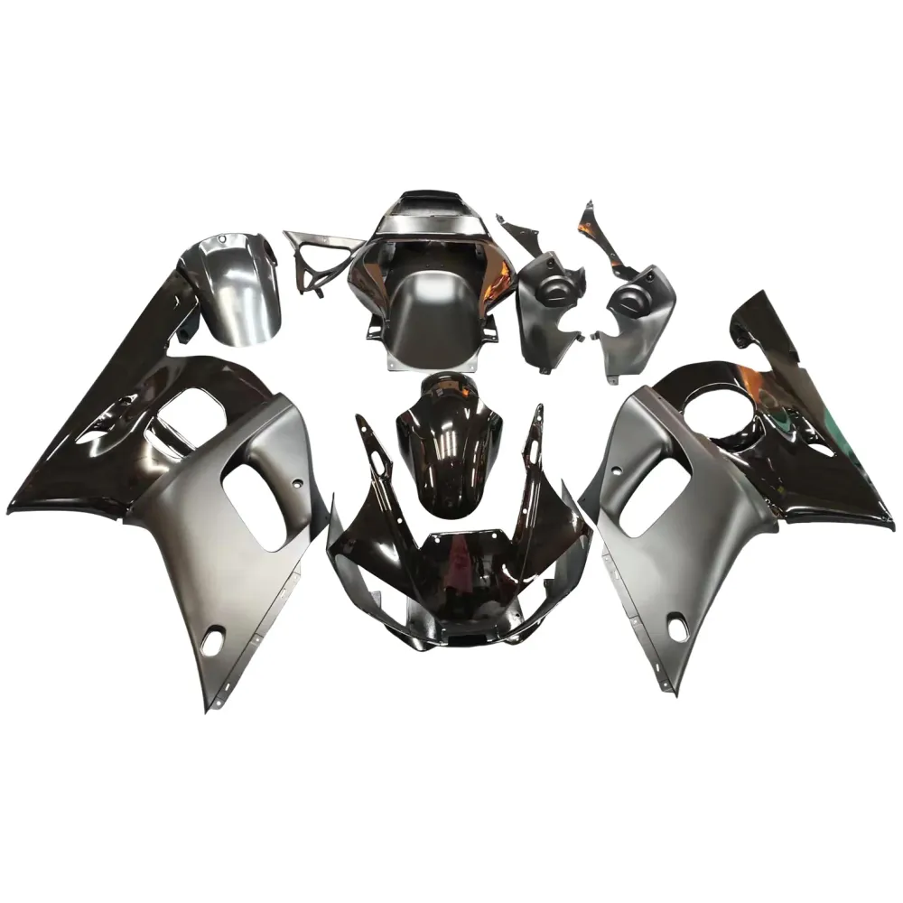 1998-2002 Yamaha YZF-R6 Contrast Black Racing Fairings Generic