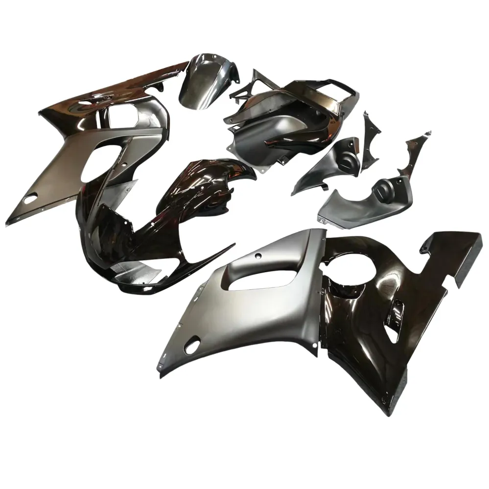 1998-2002 Yamaha YZF-R6 Contrast Black Racing Fairings Generic
