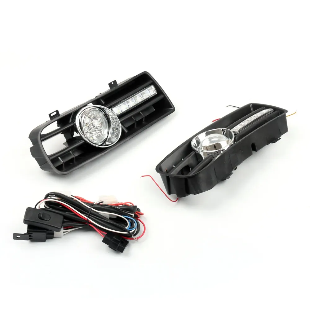 1999-2004 VW GOLF GTI/TDI MK4 FOG LIGHT 5 LED FRONT BUMPER Grille DRL Lamp 2st