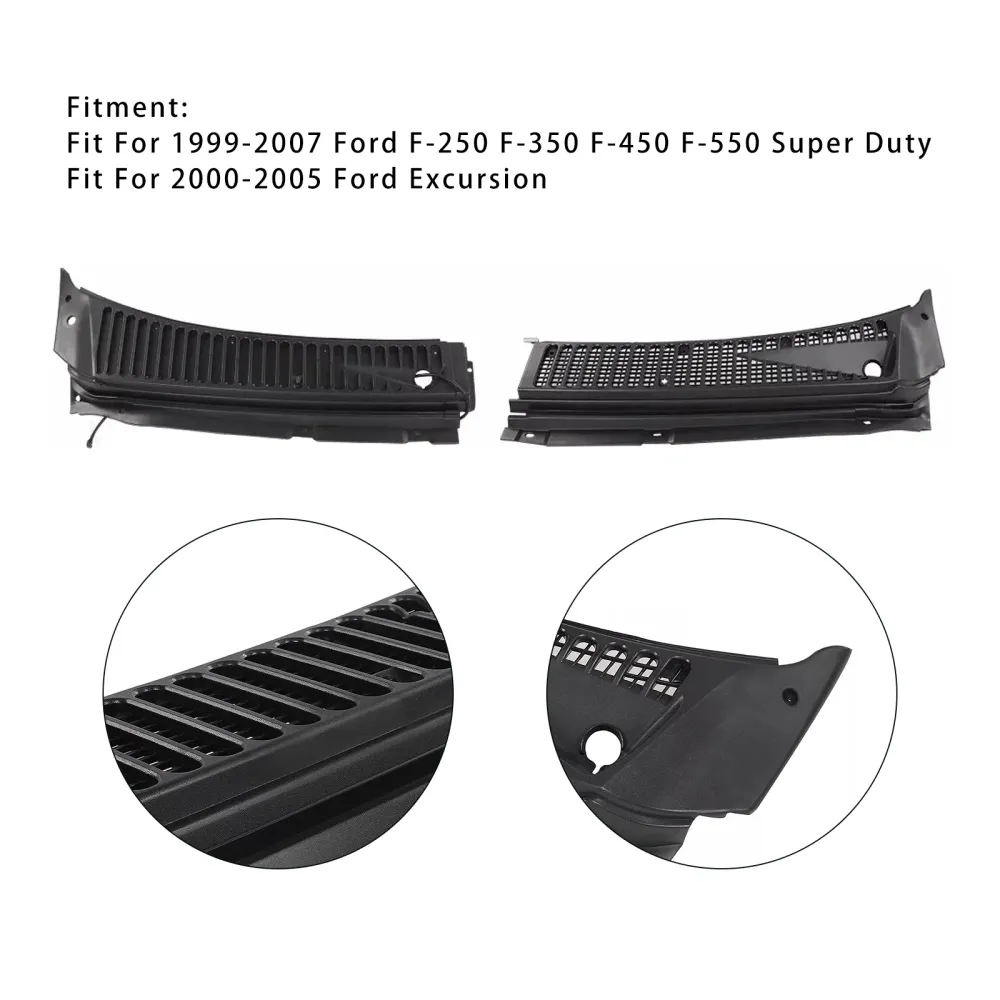 2000-2005 Ford Excursion Vindrutetorkare Ventilationsgaller 3C3Z25022A68
