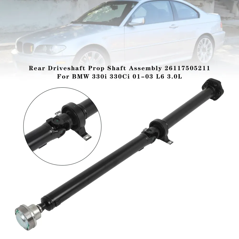 2001-2002 BMW 330I L6 3.0L BAKER RWD Automatic Trans. Bakre drivaxel Propaxelmontering 26117505211
