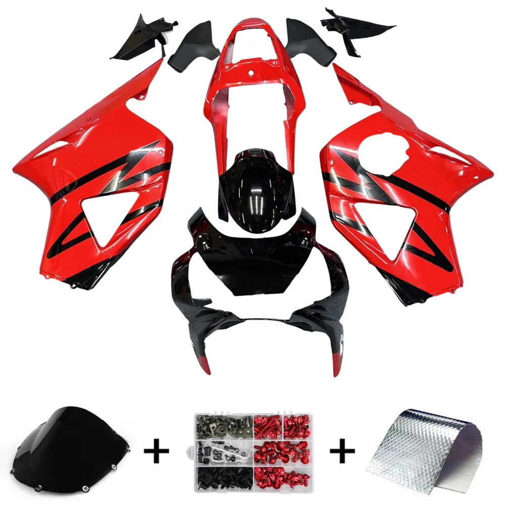 2002-2003 Honda CBR 954 RR Red & Black RR Racing Fairings Generic