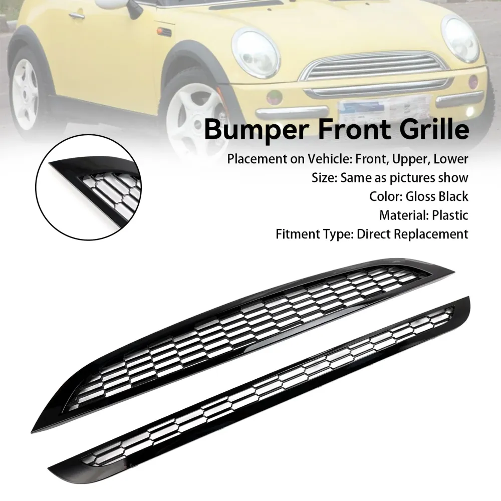 2002-2006 Mini R50 One 1.4D Honeycomb Mesh Front Grill Grill 2st
