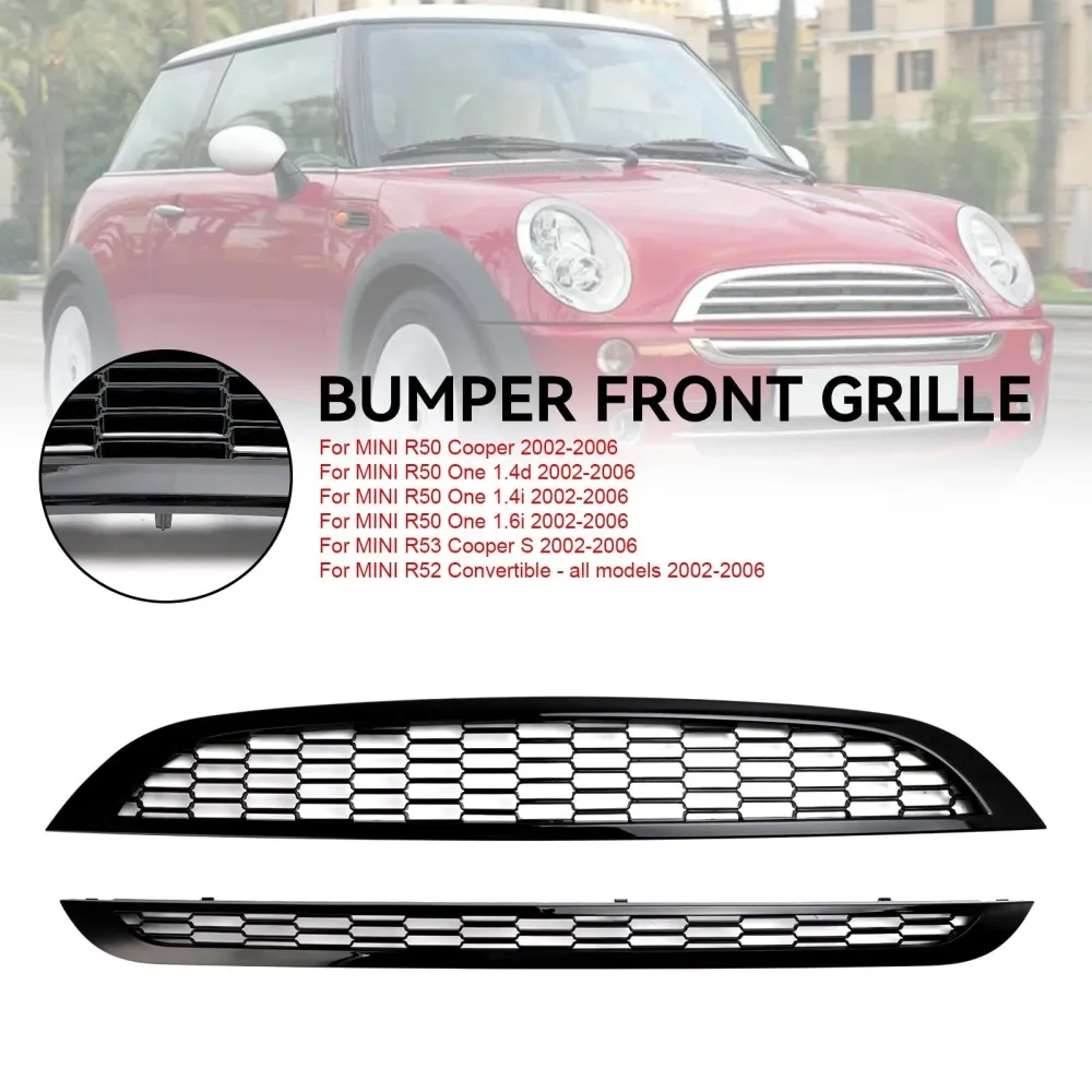 2002-2006 Mini R50 One 1.4D Honeycomb Mesh Front Grill Grill 2st