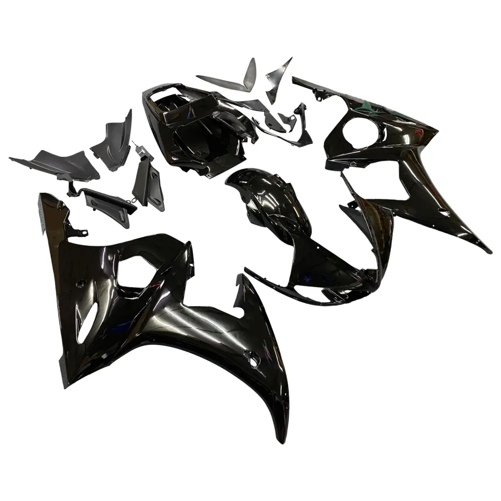 2003-2004 Yamaha YZF-R6 Black Racing Fairings Generic