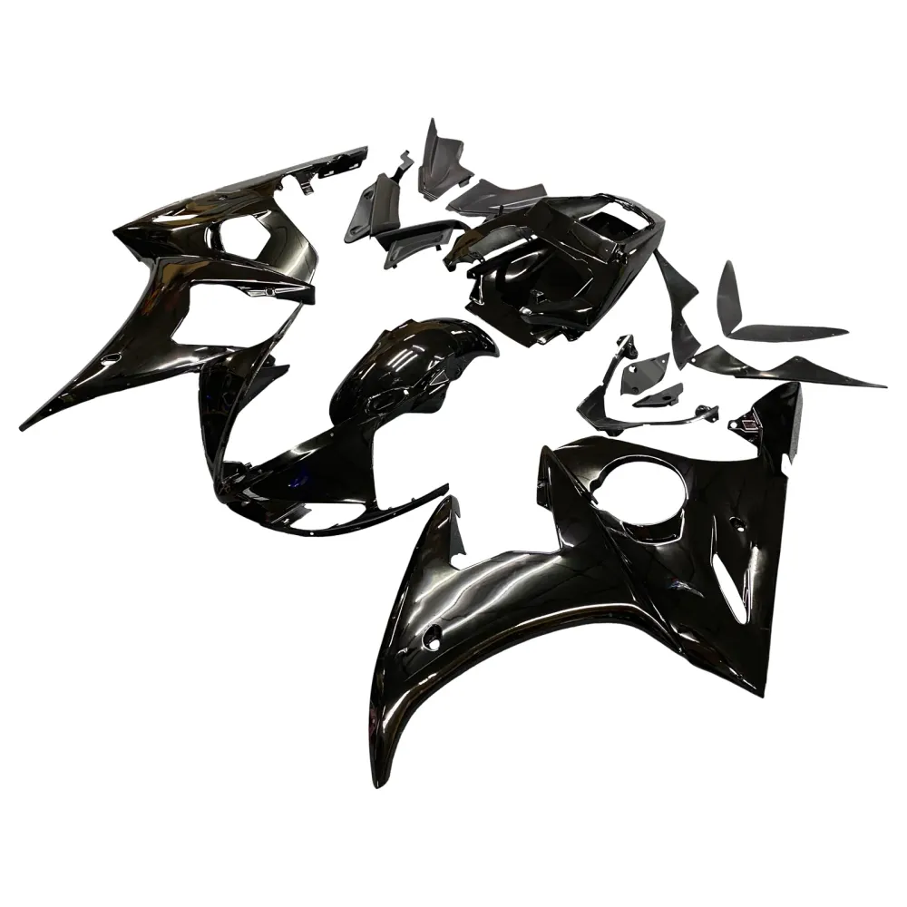 2003-2004 Yamaha YZF-R6 Black Racing Fairings Generic