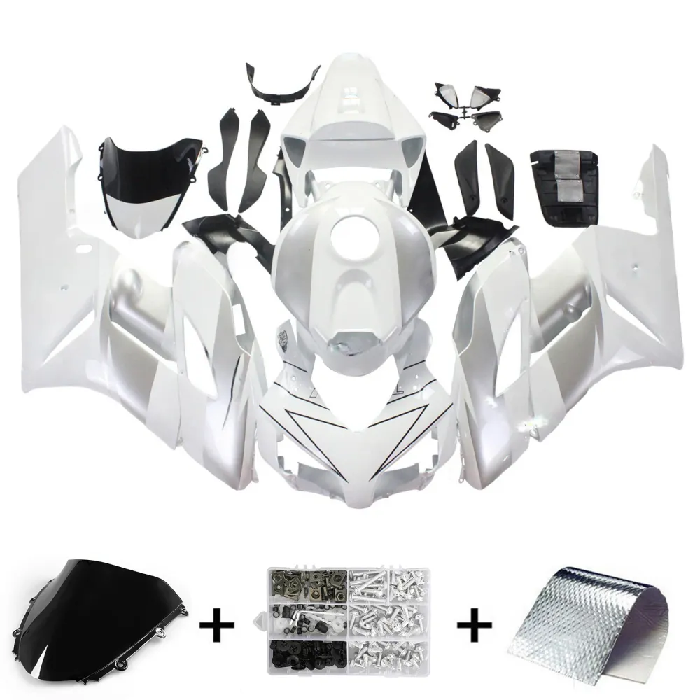 2004-2005 Honda CBR 1000 RR Amotopart kåpa vit silver Repsol Racing Customs kåpa