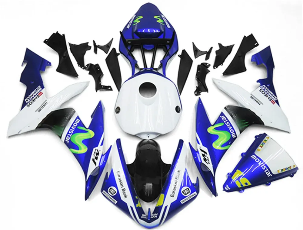 2004-2006 Yamaha YZF 1000 R1 Injection Fairing Kit Karosseri Plast ABS #27