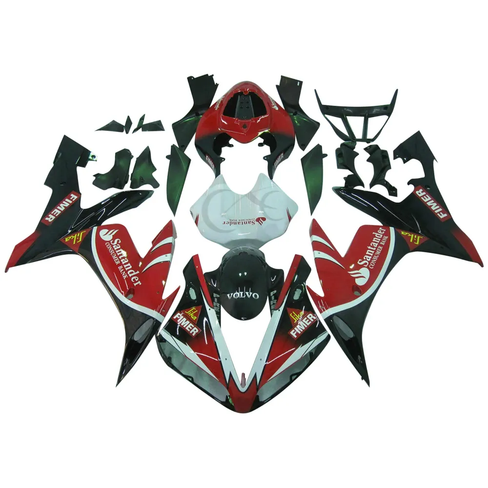 2004-2006 YAMAHA YZF R1 YZF-R1 Röd svart amotopartinjektionsmässa i kroppen #26