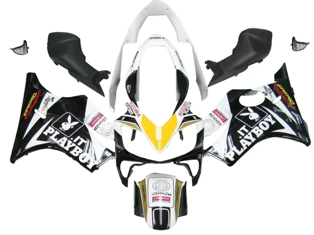 2004-2007 Honda CBR 600 F4I Black Playboy Racing Fairings Generic