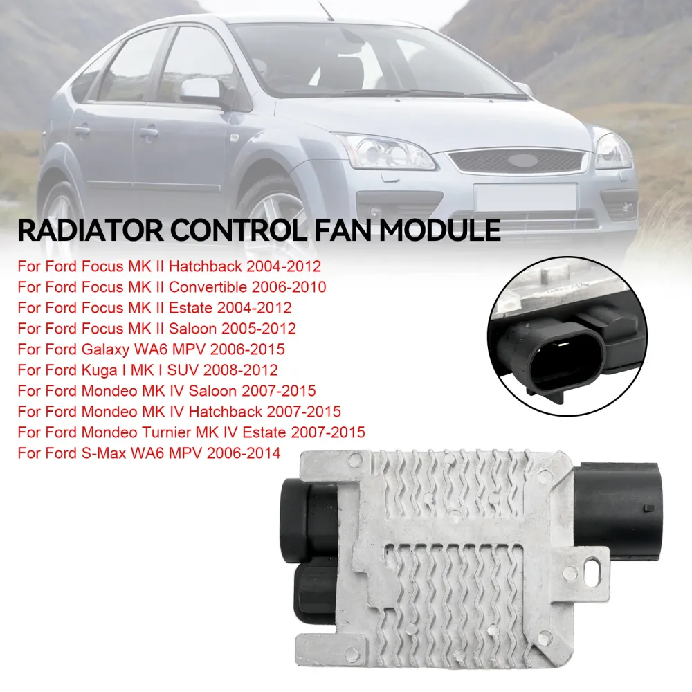 2004-2012 Ford Focus MK II Halvkombi Kylarstyrningsfläktmodul 1477218 6W1Z8B658AC