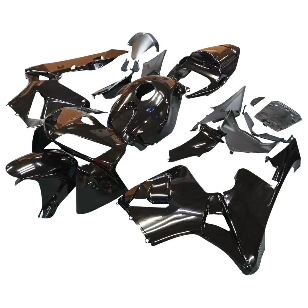 2005-2006 CBR600RR Karossbeklädnad Svart ABS Formsprutad plastsats Generisk