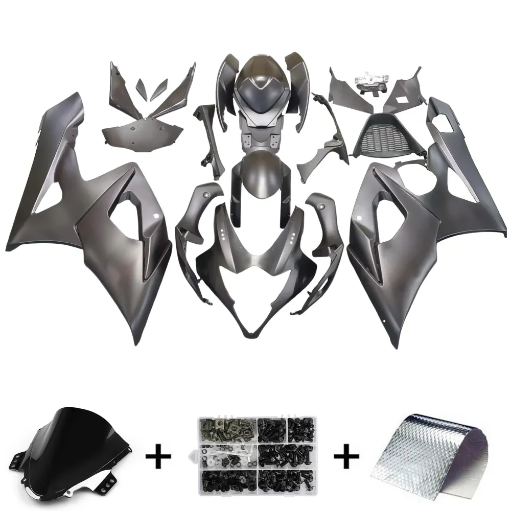 2005-2006 Suzuki GSXR 1000 Black Matte GSXR Racing Fairings Generic