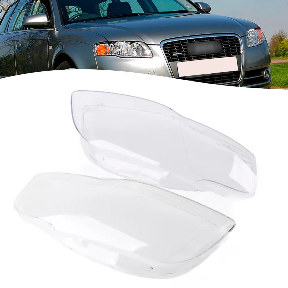 2005-2008 Audi A4 B7 8E 2PCS Framlykta Glas Klart skydd