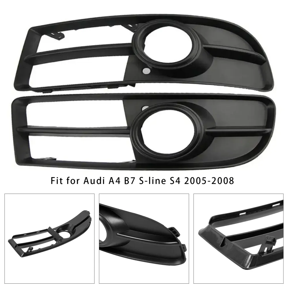 2005-2008 Audi A4 B7 S-Line S4 1 par främre stötfångare Dimljus Grillskyddsram 8E0807681F