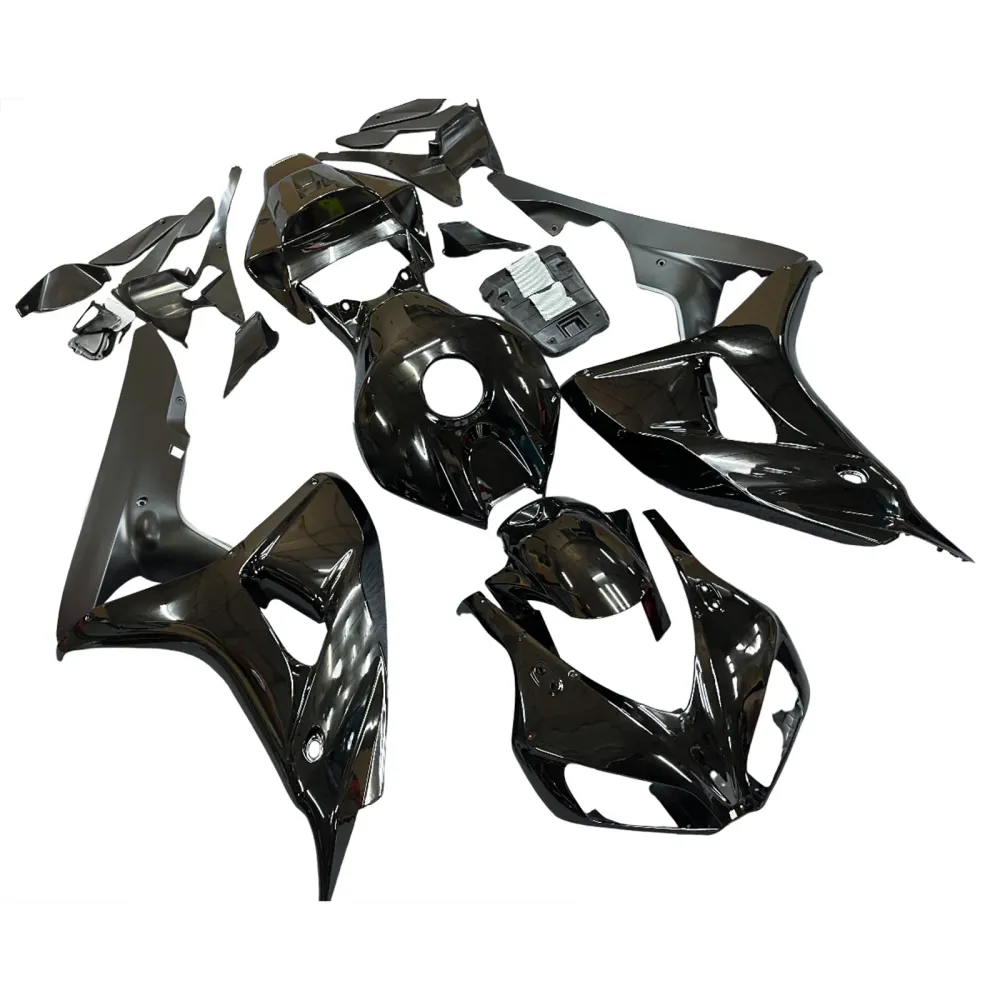 2006-2007 CBR1000RR Karosseriskåpa Svart ABS Formsprutad plastsats Generisk
