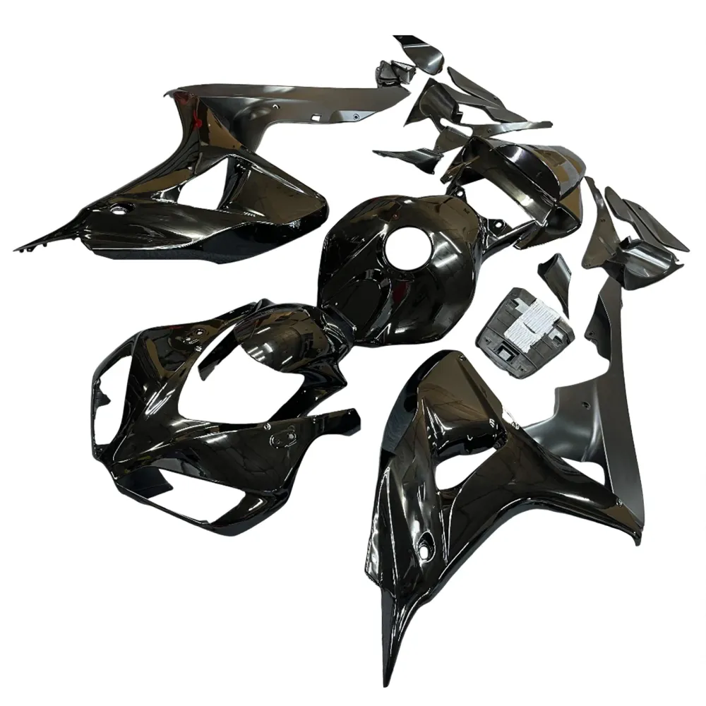 2006-2007 CBR1000RR Karosseriskåpa Svart ABS Formsprutad plastsats Generisk