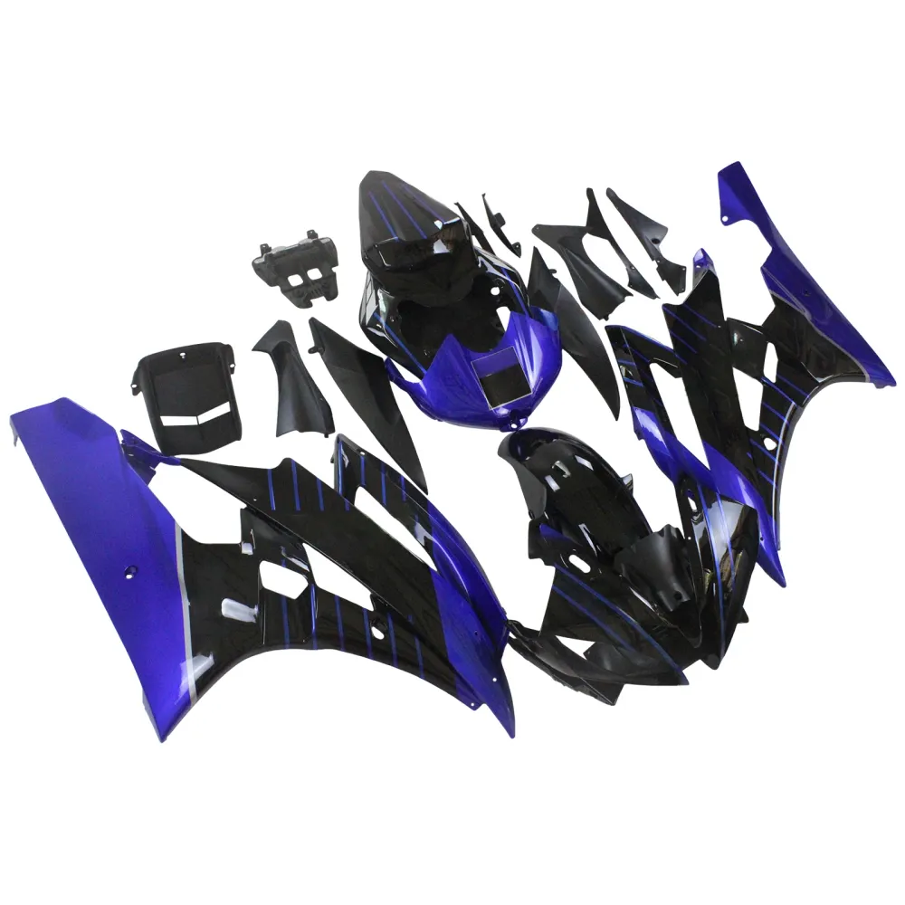 2006-2007 Yamaha YZF 600 R6 Fairing Kit Karosseri Plast ABS