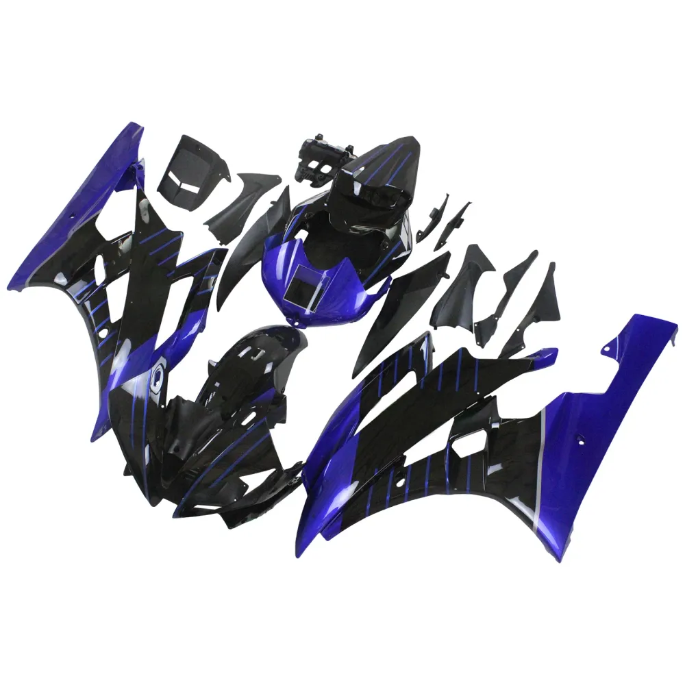 2006-2007 Yamaha YZF 600 R6 Fairing Kit Karosseri Plast ABS