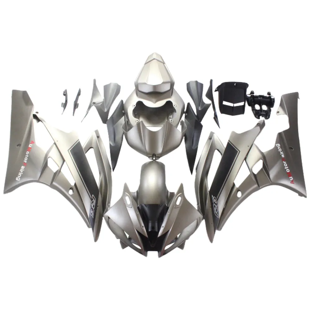 2006-2007 Yamaha YZF 600 R6 Injection Fairing Kit Karosseri Plast ABS #155
