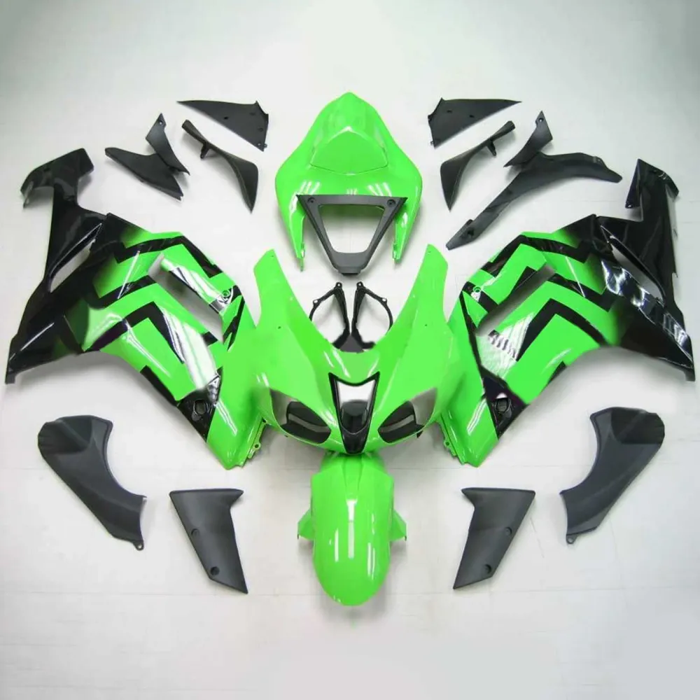 2007-2008 KAWASAKI ZX6R 636 AMOTOPART INJEKTION FAIRING KIT BOODYWORK ABS #137