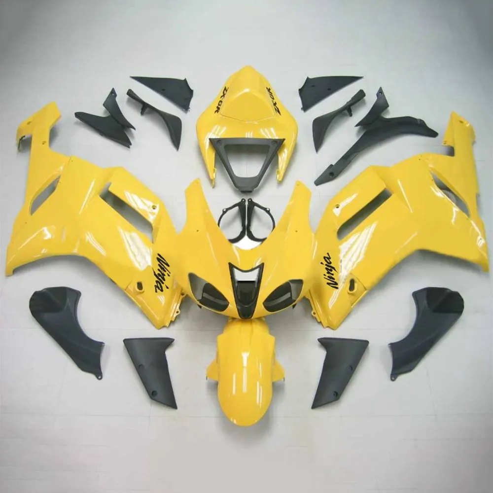 2007-2008 KAWASAKI ZX6R 636 AMOTOPART INJEKTION FAIRING KIT BOODYWORK ABS #113