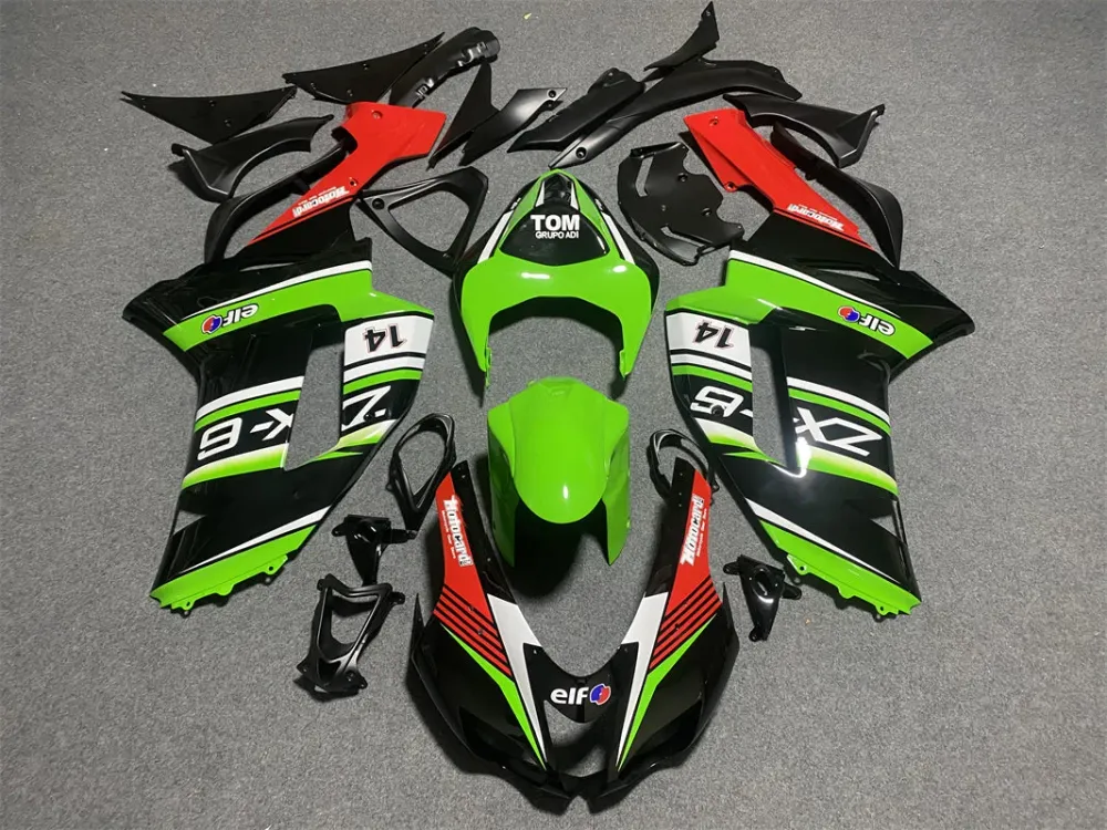 2007-2008 KAWASAKI ZX6R 636 Injektionsmässa Kit Bodywork Plastic ABS #21