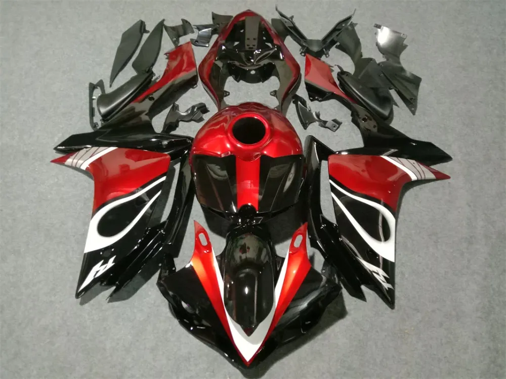 2007-2008 Yamaha YZF 1000 R1 Injection Fairing Kit Karosseri Plast ABS #125