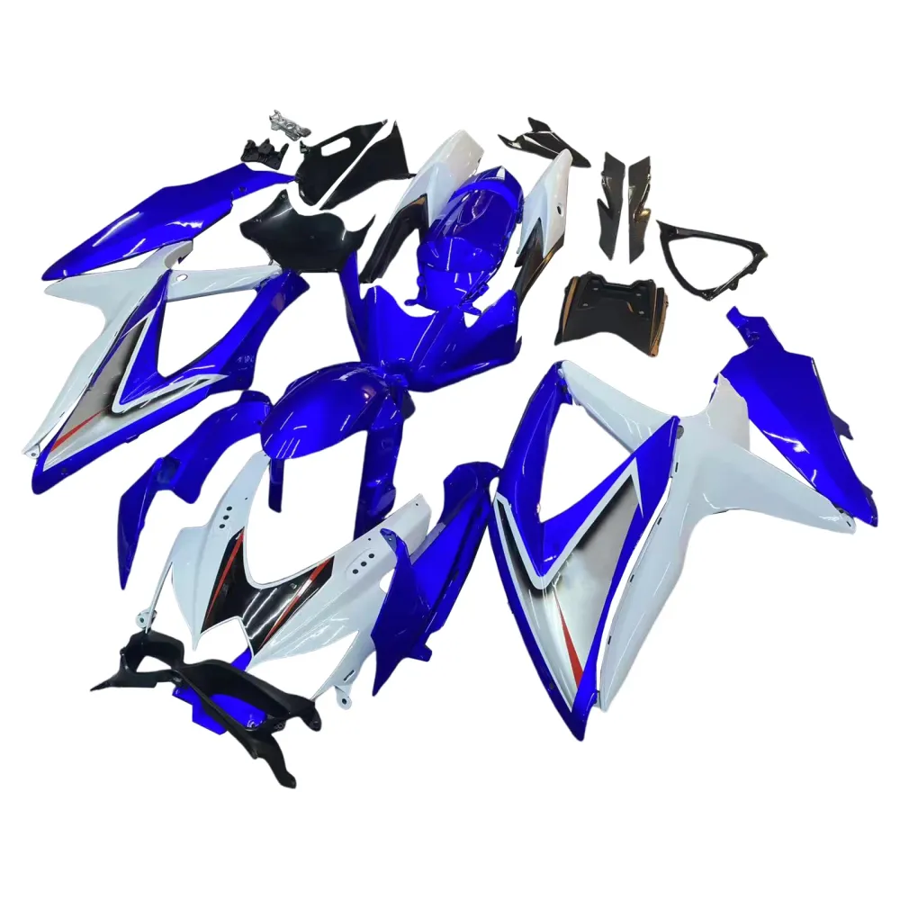 2008-2010 GSXR 600/750 Blue Bodywork Fairing ABS Injection Molded Plastics Set Generic
