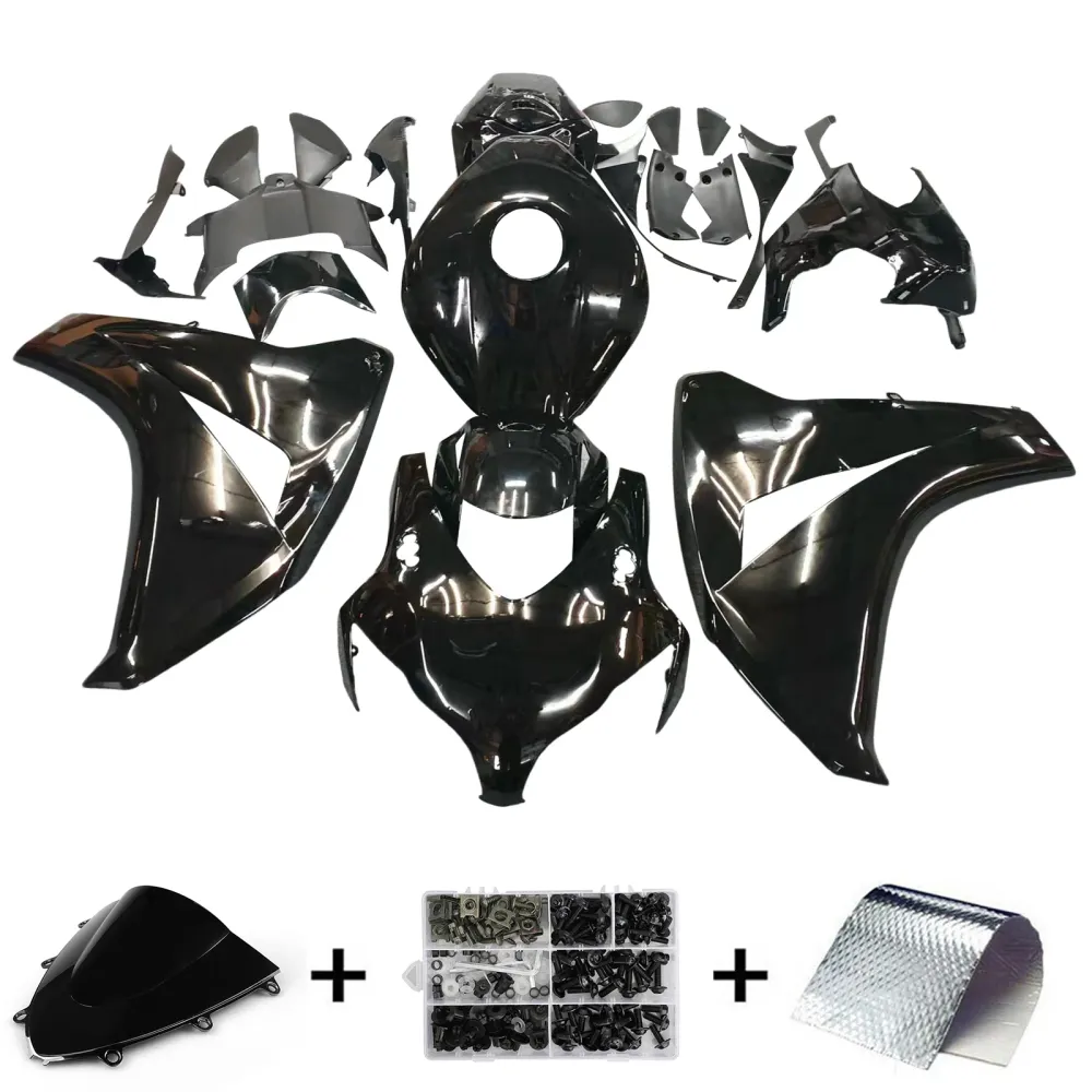 2008-2011 Honda CBR1000RR All Black Fairing Kit Generic