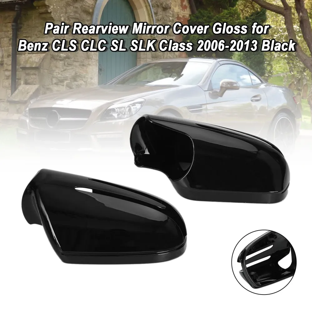 2008-2011 Mercedes Benz CLC-CLASS SPORTCOUPE PAIR Baksikt Mirror Cover Gloss 1718100364 1718100564 2198100115 2198102576