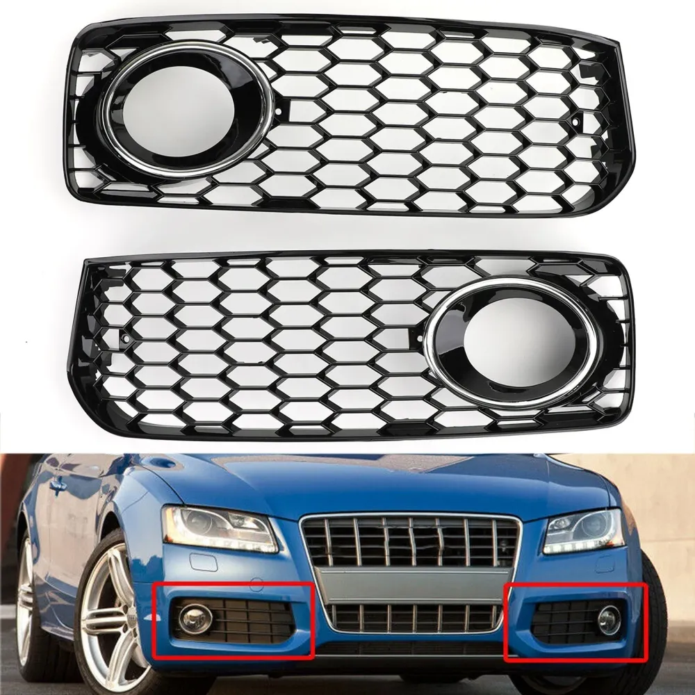 2008-2012 Audi S5 B8 RS5 dimma ljusgrill med trim generisk